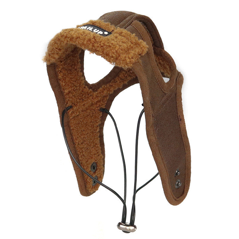 Dog Leather Cap