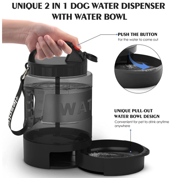 2.2L Dog Outdoor Sports Water Bottle